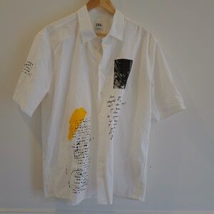 Zara Printed Oversized Shirt